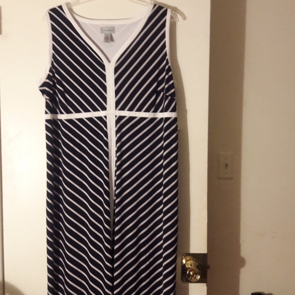 Catherine's black and white maxi dress
